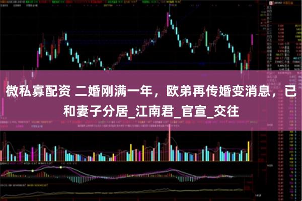 微私寡配资 二婚刚满一年，欧弟再传婚变消息，已和妻子分居_江南君_官宣_交往